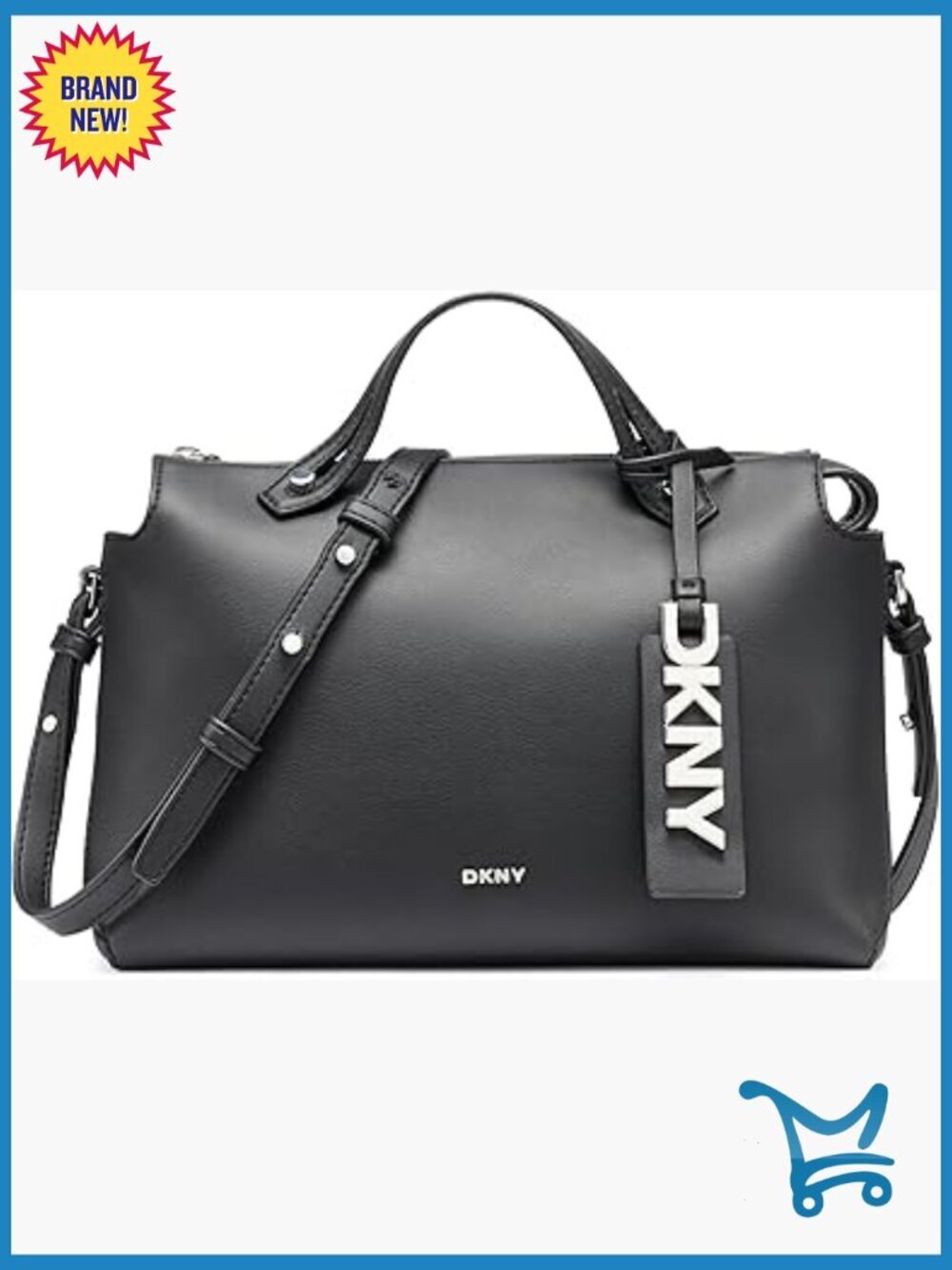 Medium Satchel Bag with Adjustable Straps, Faux Leather, Everyday Use